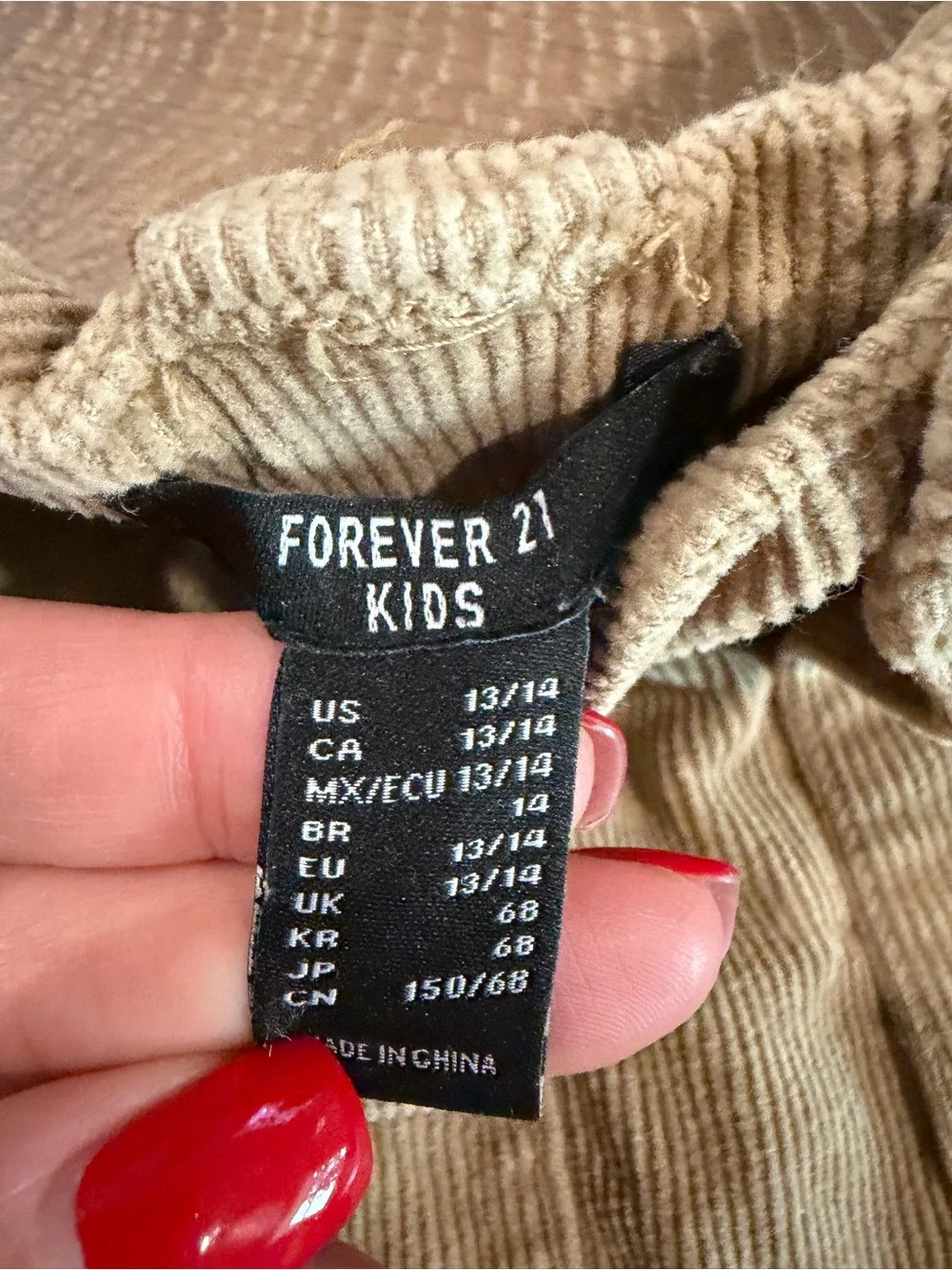 Forever 21 corduroy flare